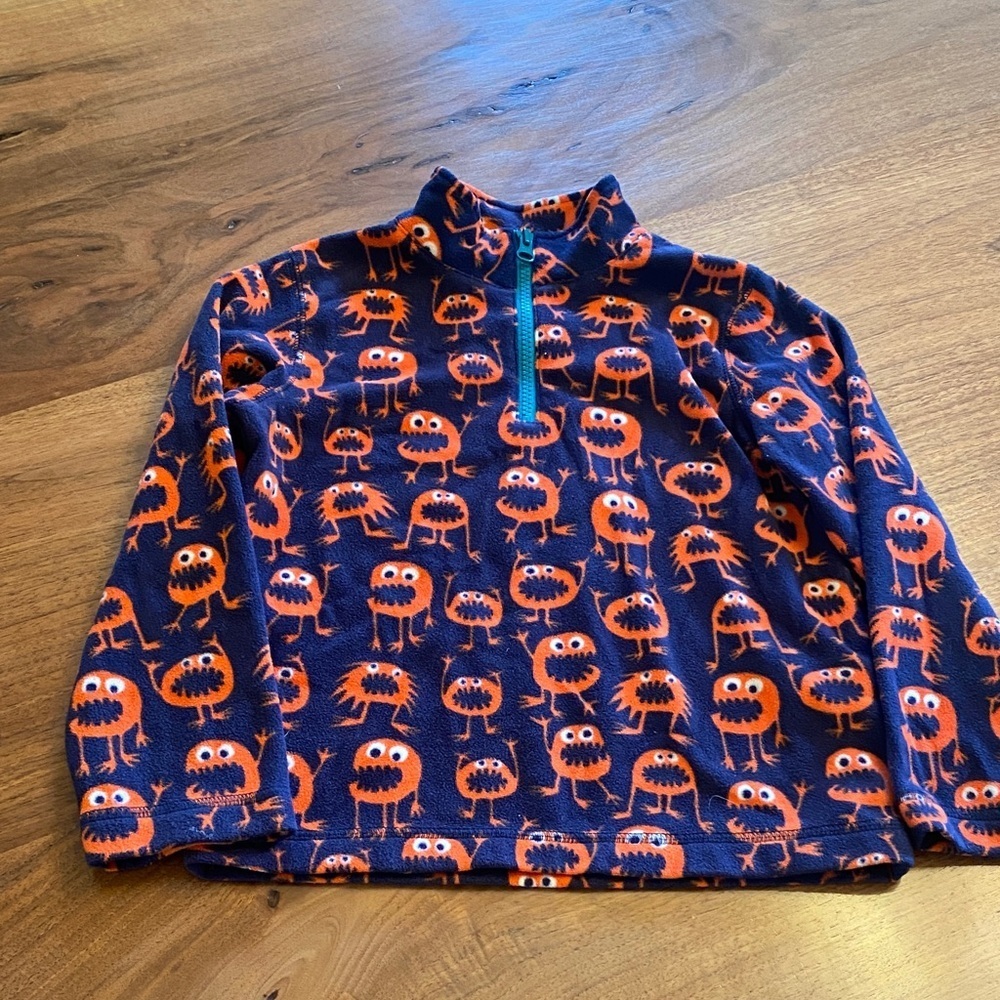 Garnet Hill Kids fleece quarter zip size M
